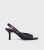 London Insurrection Black Slingback Sandal Heels New Glance