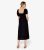 Apricot Black Puff Sleeve Milkmaid Midi Get dressed New Glance