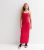 Ladies Crimson Maxi Get dressed New Glance