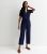 Army Ribbed Drawstring Waist Jumpsuit New Glance