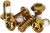 Clarks Steel Anodised Rotor Bolts – Gold