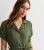 Gini London Khaki Quick Sleeve Midi Blouse Get dressed New Glance