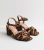 Extensive Are compatible Stone Leopard-Print Block-Heel Sandals New Glance