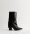 Truffle Black Folded Leather-based-Glance Boots New Glance