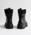 Black Fleece Trim Chunky Ankle Boots New Glance