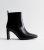 Black Sq.-Toe Ankle Boots New Glance