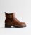 Tan Buckled Chunky Ankle Boots New Glance