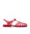 JuJu Reilly Darkish Crimson Fisherman Jelly Sandals New Glance