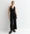 Gini London Black Plisse Belted Jumpsuit New Glance