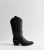 Truffle Black Sew Element Cowboy Boots New Glance