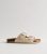 Truffle Off White Buckled Flat Sandals New Glance