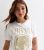 Women White Nirvana Print Cotton T-Blouse New Glance