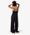 Apricot Black Large Leg Jumpsuit New Glance