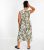 QUIZ Curves Olive Floral Print Crop Belted Jumpsuit New Glance