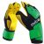 Delta Brz Unisex Football Gloves – Yellow/green/black