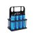 Foldable Plastic Crate & 8 Bottles Accessories – Blue