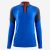 Kids’ 1/2 Zip Football Sweatshirt Viralto – Blue, Navy & Neon Orange