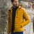 Drax Mens Hooded Down Jacket – Golden Brown M