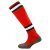 Mitre Department Tec Sock – Scarlet/Black/White