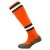 Mitre Department Tec Sock – Tangerine/Black/White