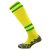 Mitre Department Tec Sock – Yellow/Emerald/Yellow