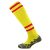 Mitre Department Tec Sock – Yellow/Scarlet/Yellow