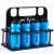 Mitre Foldable Plastic Crate & 8 Bottles – Cyan/Black