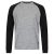 super.natural – Signature Contrast Crew – Merino jumper size L, grey