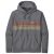 Patagonia – Line Logo Ridge Stripe Uprisal Hoody – Hoodie size M, grey