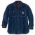 Carhartt – Denim Fleece Lined Snap Front Shirt – Shirt size XL, blue