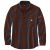 Carhartt – Midweight Flannel L/S Plaid Shirt – Shirt size L, brown