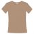 ELSK – Women’s Round Logo Emb Essential Tee – T-shirt size S, sand