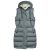 Dolomite – Women’s Vest Long Settantasei Fitzroy – Down vest size L, grey