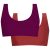 INASKA – Women’s Top Pure – Bikini top size XL, purple/red