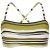 Seafolly – Women’s Sun Stripe DD Bandeau Bra – Bikini top size 8, olive