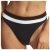 Seafolly – Women’s Slice of Splice Spliced High Rise – Bikini bottom size 12, black