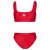 Arena – Women’s Arena Icons Bralette Solid Two Pieces – Bikini size 34, red