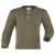 Engel – Baby Shirt mit Knopfleiste – Merino shirt size 74/80, olive