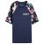 Roxy – Kid’s Printed Sleeves S/S – Lycra size 12 Years – L, blue