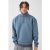 Mens Blue Outsized Boxy Quarter Zip Bonded Scuba jumper, Blue – SIZE L