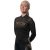 Agilis Female Long Sleeve Jersey – L, Black / Gold