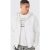 Mens White Fundamental Zip Through Hoodie, White – SIZE L