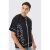 Mens Boxy Jacquard Knit Summary Element Blouse In Black, Black – SIZE L