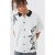 Mens Boxy Jacquard Knit Floral Element Blouse In White, White – SIZE XL