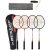 Dunlop Nanomax 4 Player Badminton Set (rackets, Stakes, Net & Post)