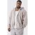 Mens Beige Plus Outsized Zip Via Laundered Wash Hoodie, Beige – SIZE XXXXL