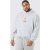 Mens Gray Plus Outsized Plush Boxy Drop Shoulder Revealed Hoodie, Gray – SIZE XXXL