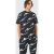 Mens Black Guy Signature All Over Print Tshirt & Jogger Set, Black – SIZE XL