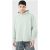 Mens Inexperienced Outsized Boxy Pretend Suede Heavyweight Hoodie, Inexperienced – SIZE S