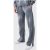 Mens Gray Guy Embroidery Outsized Solar Bleached Wash Cut up Hem Joggers, Gray – SIZE L